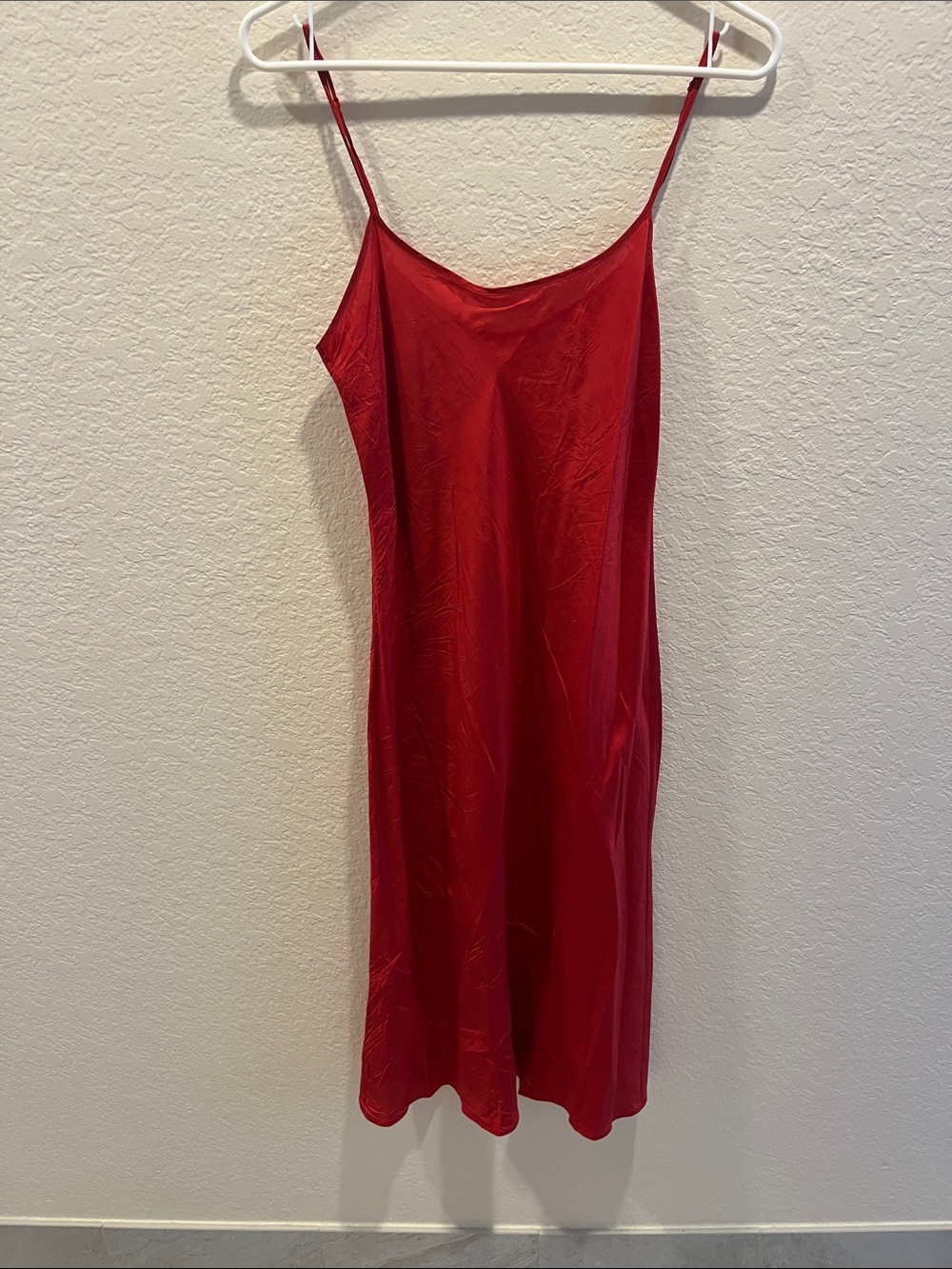 A/X Armani Exchange Scarlet Satin Slip Dress